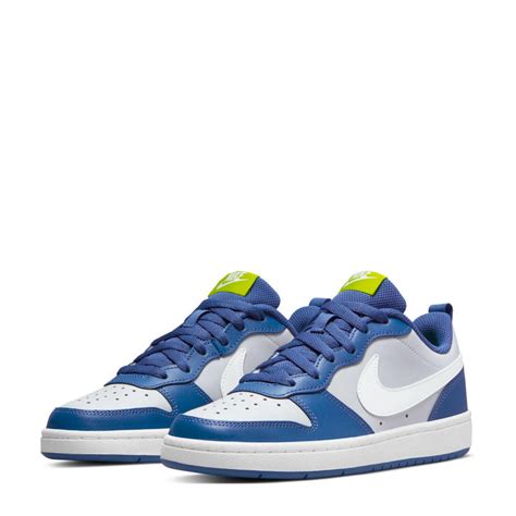 nike court borough blauw wit